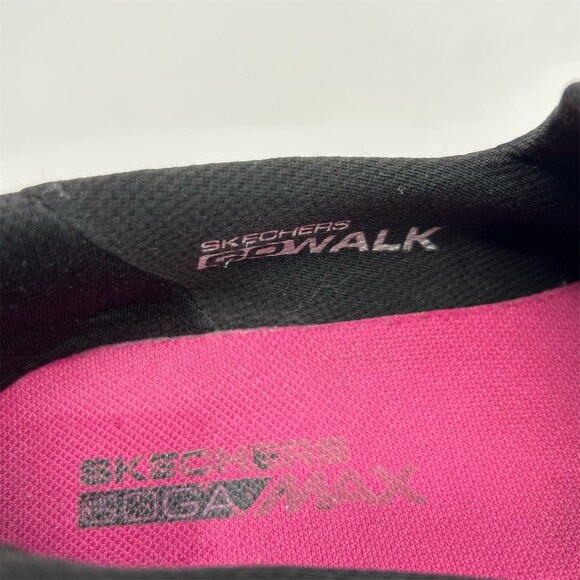 Skechers GOwalk Joy Women's Slip-On Walking Shoes Black White Lightweight Size 7 - Picture 12 of 13